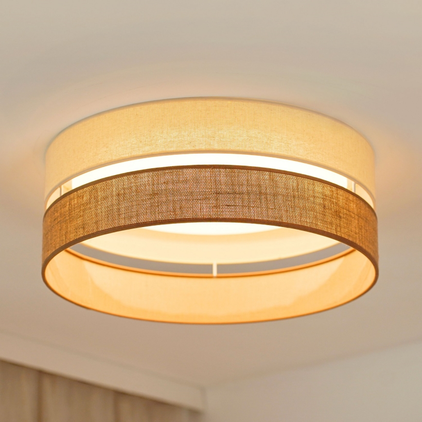 Brilagi - LED Stropní svítidlo ROYAL YUTE LED/24W/230V pr. 45 cm béžová/krémová