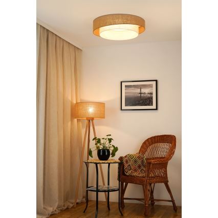 Brilagi - LED Stropní svítidlo SHINE LED/24W/230V pr. 60 cm béžová/krémová