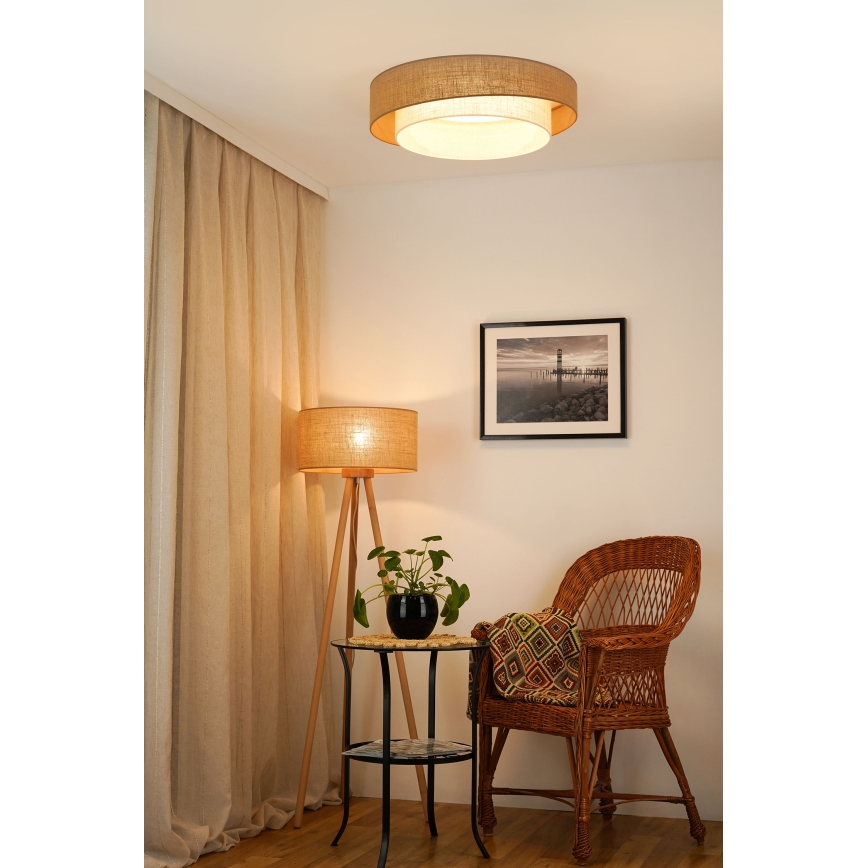 Brilagi - LED Stropní svítidlo SHINE LED/24W/230V pr. 60 cm béžová/krémová
