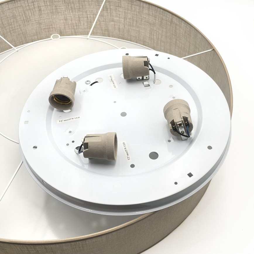 Brilagi - LED Stropní svítidlo SIRIJA 4xE27/15W/230V pr. 60 cm béžová