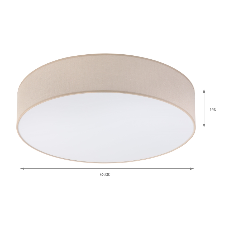 Brilagi - LED Stropní svítidlo SIRIJA 4xE27/15W/230V pr. 60 cm béžová