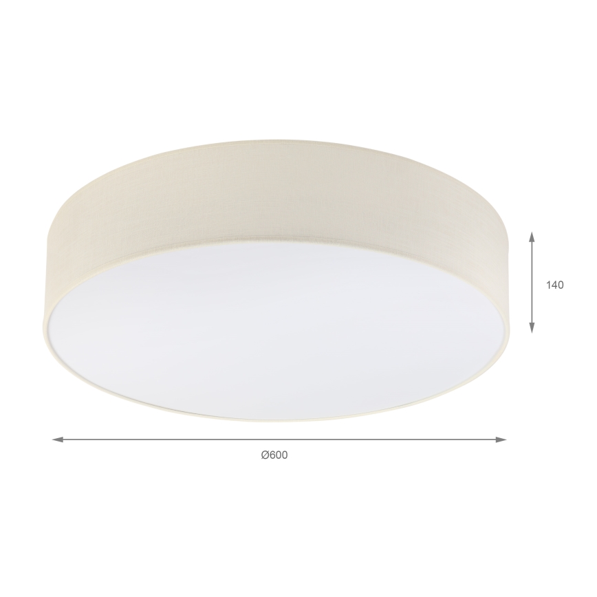 Brilagi - LED Stropní svítidlo SIRIJA 4xE27/15W/230V pr. 60 cm krémová