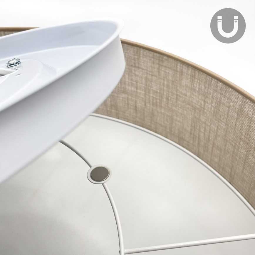 Brilagi - LED Stropní svítidlo SIRIJA 4xE27/60W/230V pr. 60 cm béžová