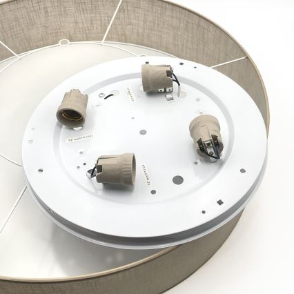 Brilagi - LED Stropní svítidlo SIRIJA 4xE27/60W/230V pr. 60 cm béžová