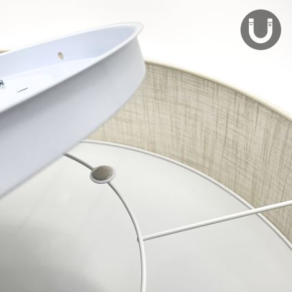 Brilagi - LED Stropní svítidlo SIRIJA 4xE27/60W/230V pr. 60 cm krémová