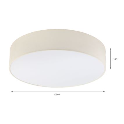 Brilagi - LED Stropní svítidlo SIRIJA 4xE27/60W/230V pr. 60 cm krémová