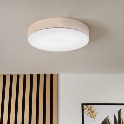 Brilagi - LED Stropní svítidlo SIRIJA 6xE27/15W/230V pr. 80 cm béžová