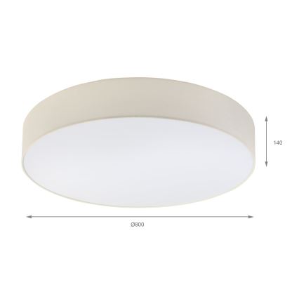 Brilagi - LED Stropní svítidlo SIRIJA 6xE27/15W/230V pr. 80 cm krémová