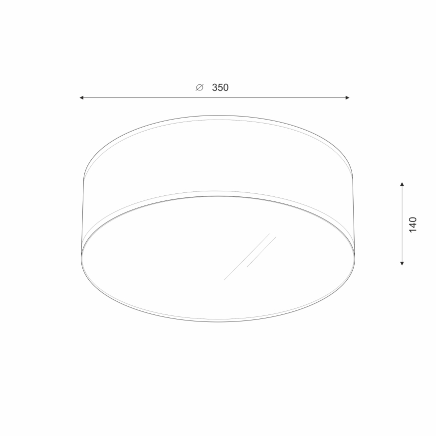 Brilagi - LED Stropní svítidlo SIRIJA LED/12W/230V pr. 35 cm bílá