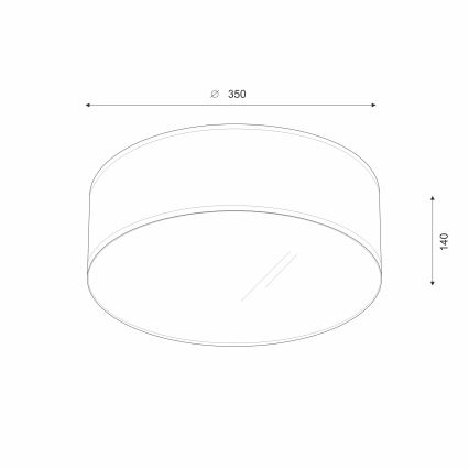 Brilagi - LED Stropní svítidlo SIRIJA LED/12W/230V pr. 35 cm krémová