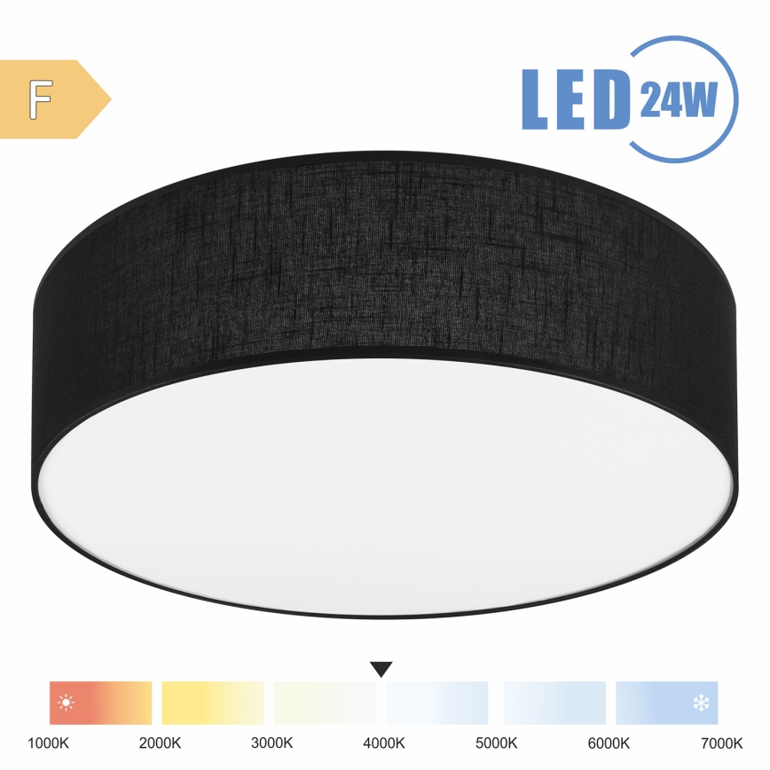 Brilagi - LED Stropní svítidlo SIRIJA LED/24W/230V pr. 45 cm černá
