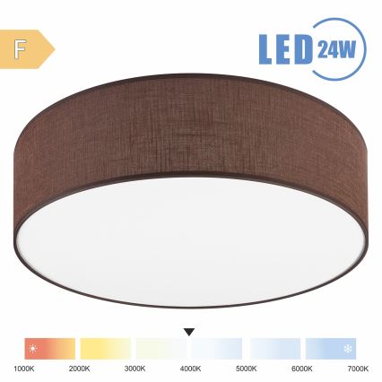 Brilagi - LED Stropní svítidlo SIRIJA LED/24W/230V pr. 45 cm hnědá