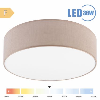 Brilagi - LED Stropní svítidlo SIRIJA LED/36W/230V pr. 45 cm béžová