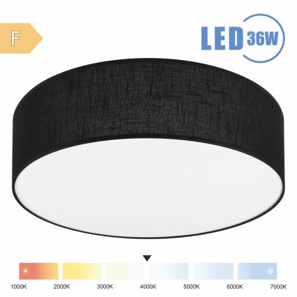 Brilagi - LED Stropní svítidlo SIRIJA LED/36W/230V pr. 45 cm černá