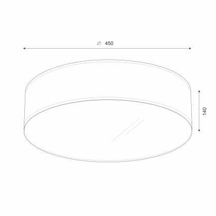 Brilagi - LED Stropní svítidlo SIRIJA LED/36W/230V pr. 45 cm černá