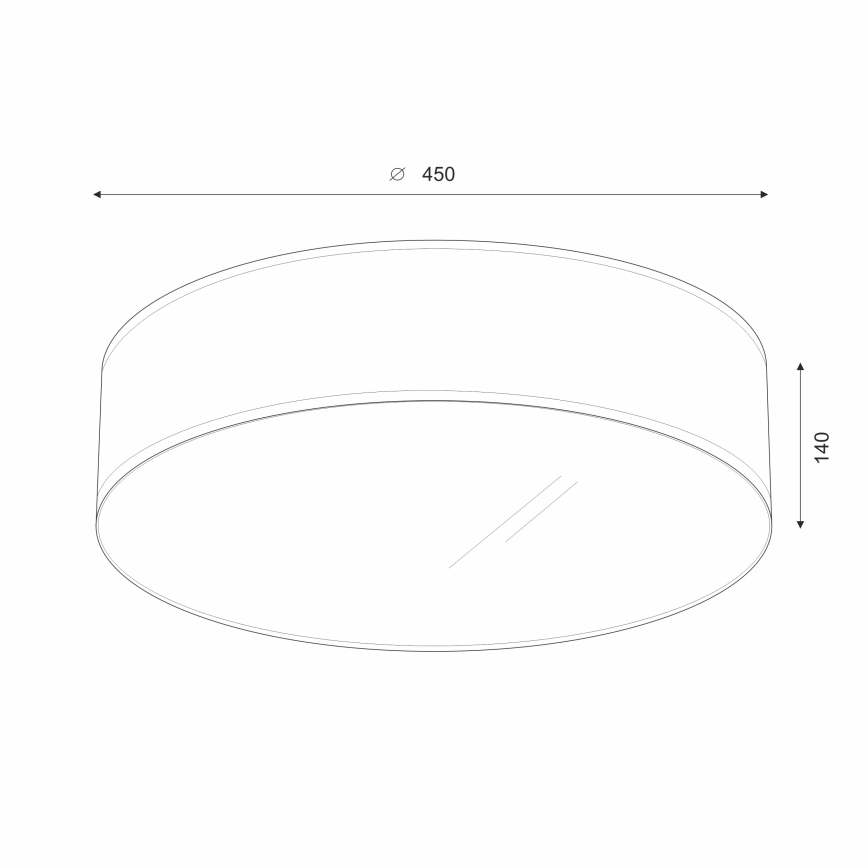 Brilagi - LED Stropní svítidlo SIRIJA LED/36W/230V pr. 45 cm černá