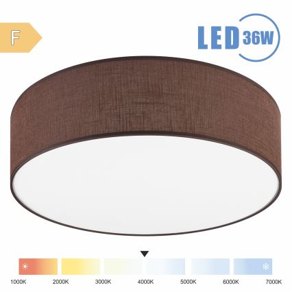 Brilagi - LED Stropní svítidlo SIRIJA LED/36W/230V pr. 45 cm hnědá