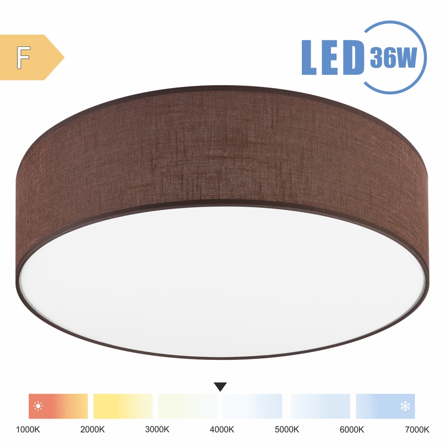 Brilagi - LED Stropní svítidlo SIRIJA LED/36W/230V pr. 45 cm hnědá