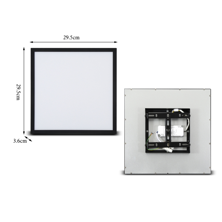 Brilagi - LED Stropní svítidlo SLIMFRAME LED/25W/230V 30x30 cm černá
