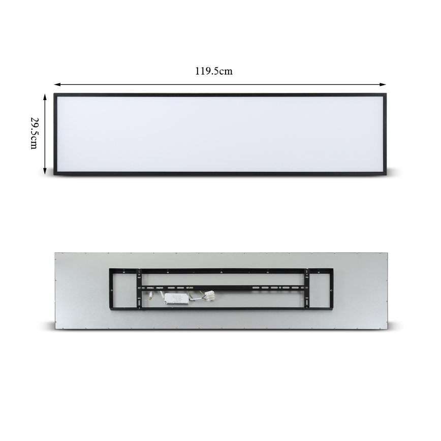 Brilagi - LED Stropní svítidlo SLIMFRAME LED/58W/230V 120x30 cm černá