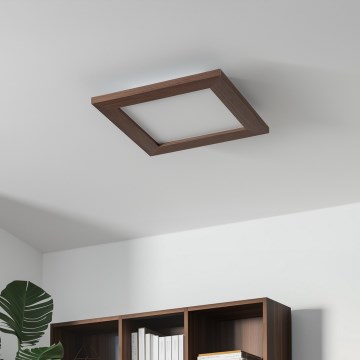 Brilagi - LED Stropní svítidlo SLIMFRAME WOOD LED/25W/230V 34x34 cm tmavě hnědá