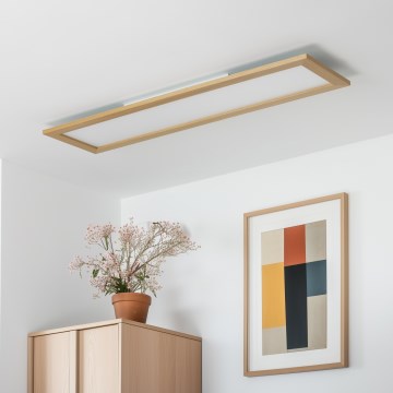 Brilagi - LED Stropní svítidlo SLIMFRAME WOOD LED/58W/230V 124x34 cm hnědá