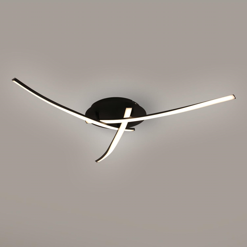 Brilagi - LED Stropní svítidlo STRIPES LED/24W/230V pr. 64 cm černá