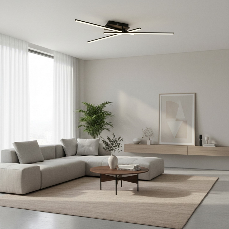 Brilagi - LED Stropní svítidlo STRIPES LED/30W/230V 51x78 cm černá