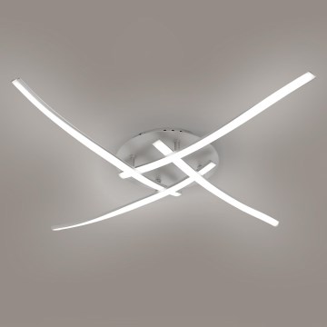 Brilagi - LED Stropní svítidlo STRIPES LED/32W/230V 60x60 cm stříbrná