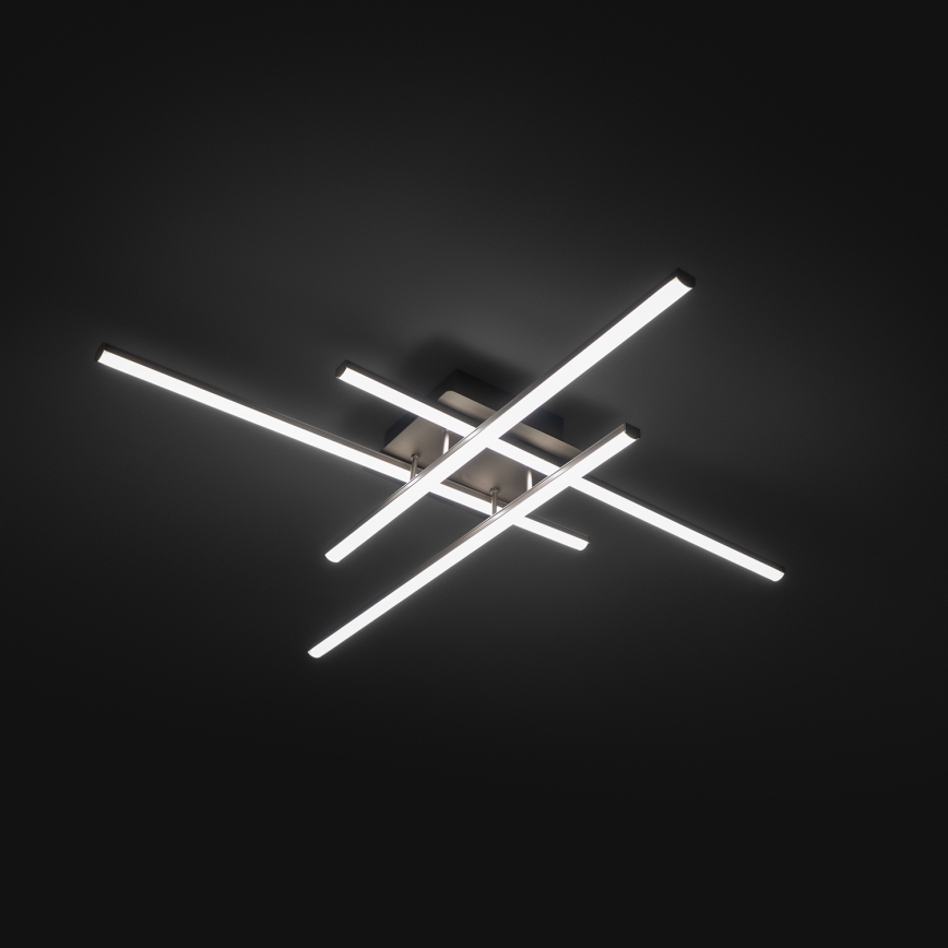 Brilagi - LED Stropní svítidlo STRIPES LED/37W/230V 68x68 cm stříbrná