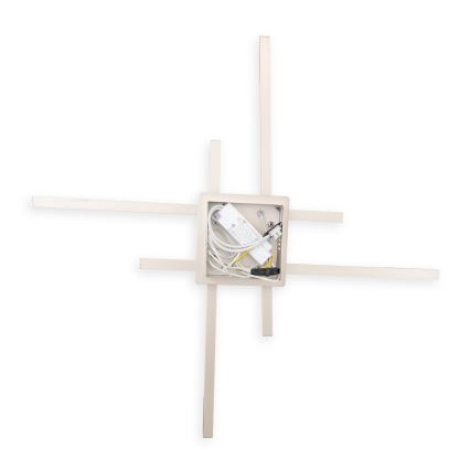 Brilagi - LED Stropní svítidlo STRIPES LED/37W/230V 68x68 cm stříbrná