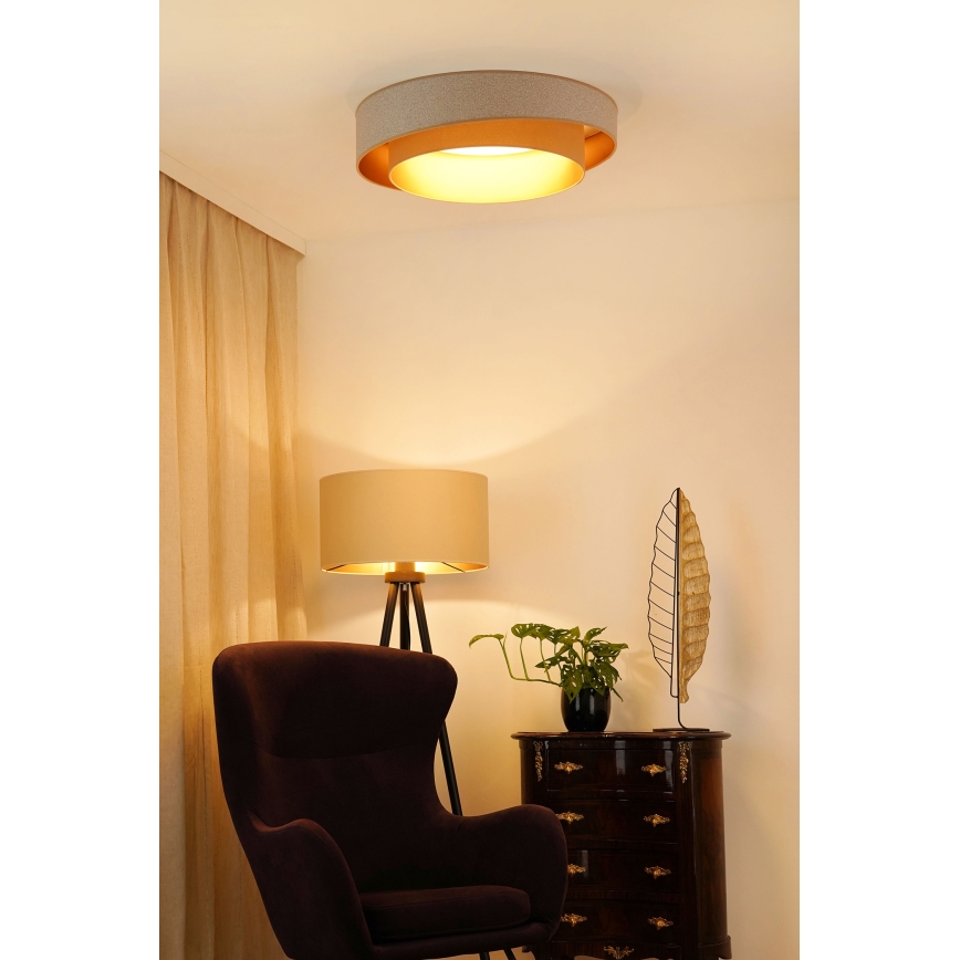 Brilagi - LED Stropní svítidlo VEGAS SHINE LED/24W/230V pr. 60 cm béžová/krémová
