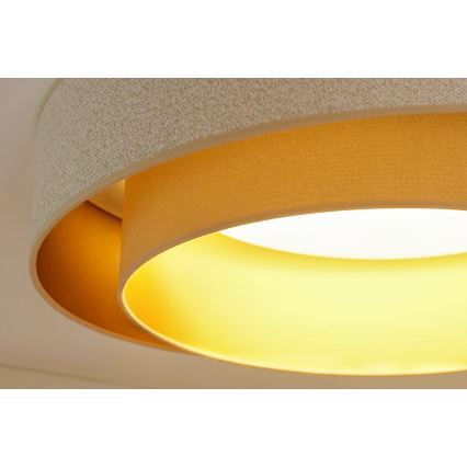 Brilagi - LED Stropní svítidlo VEGAS SHINE LED/24W/230V pr. 60 cm béžová/krémová