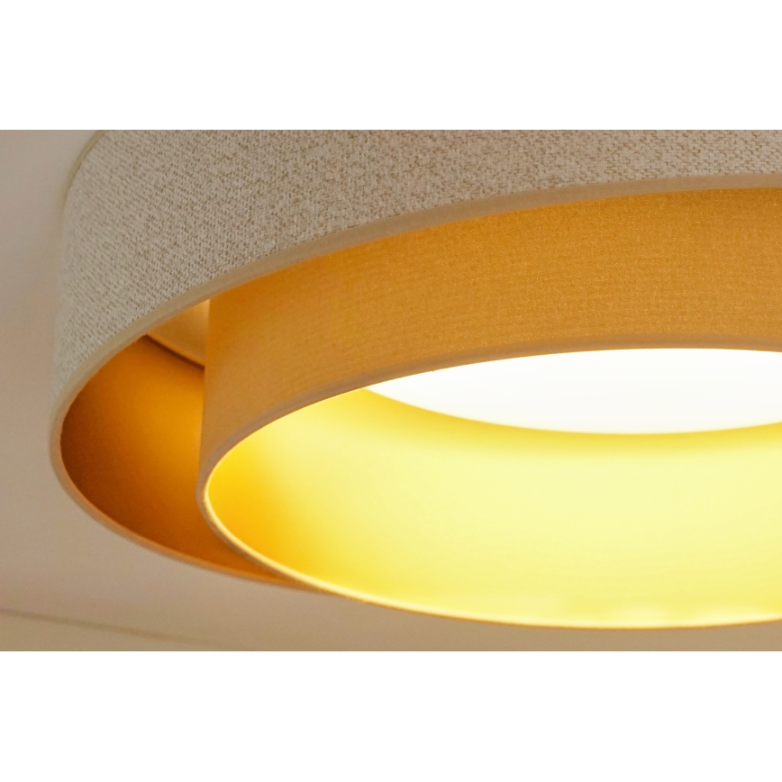 Brilagi - LED Stropní svítidlo VEGAS SHINE LED/24W/230V pr. 60 cm béžová/krémová
