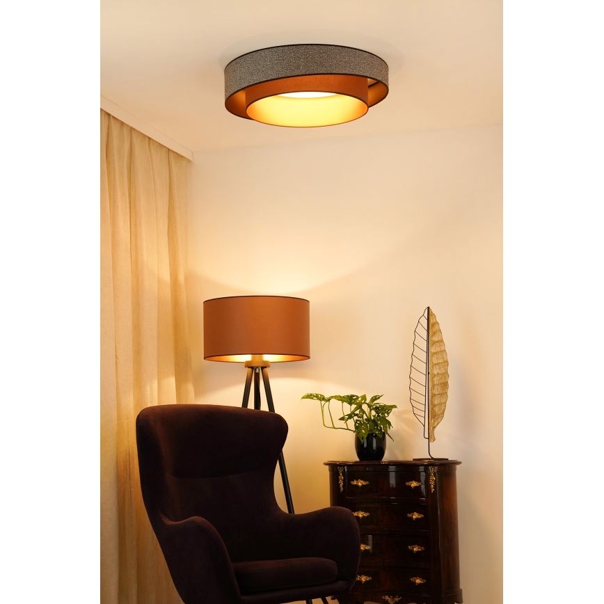 Brilagi - LED Stropní svítidlo VEGAS SHINE LED/24W/230V pr. 60 cm hnědá