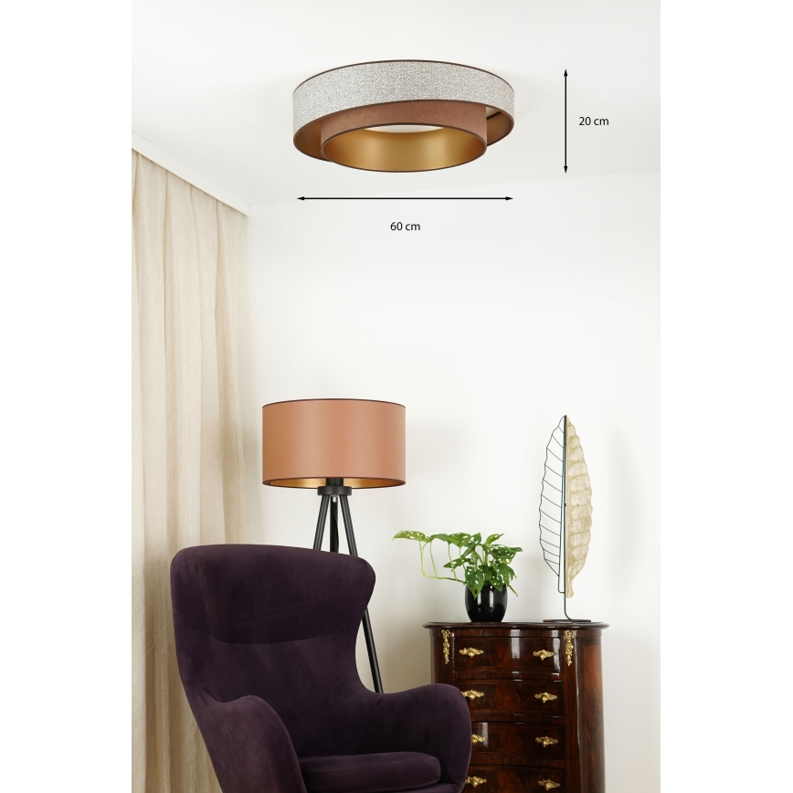 Brilagi - LED Stropní svítidlo VEGAS SHINE LED/24W/230V pr. 60 cm hnědá