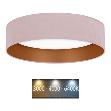 Brilagi - LED Stropní svítidlo VELVET LED/24W/230V pr. 40 cm 3000/4000/6400K růžová/zlatá