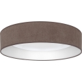 Brilagi - LED Stropní svítidlo VELVET SIMPLE LED/24W/230V 3000K pr. 45 cm hnědá