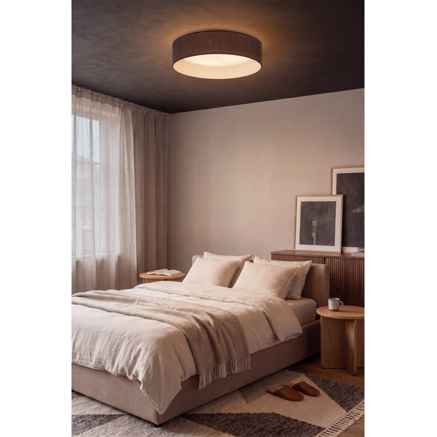 BRILAGI - LED Stropní svítidlo VELVET SIMPLE LED/24W/230V 3000K pr. 45 cm hnědá
