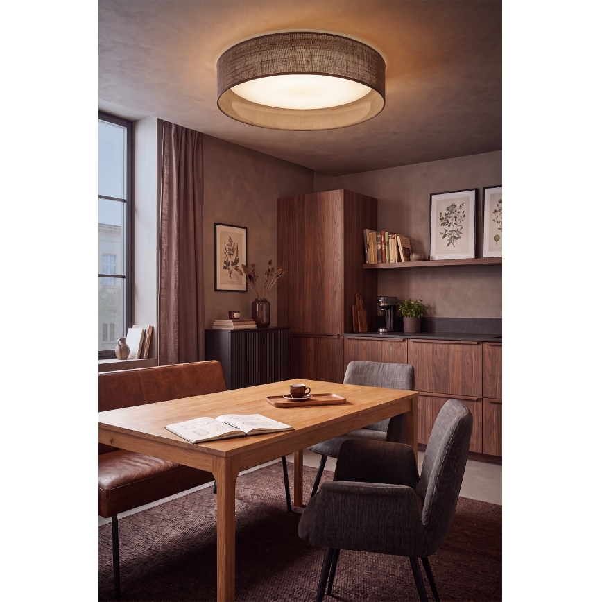 Brilagi - LED Stropní svítidlo VELVET SIMPLE LED/24W/230V 3000K pr. 45 cm hnědá
