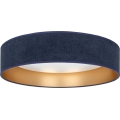 Brilagi - LED Stropní svítidlo VELVET SIMPLE LED/24W/230V 3000K pr. 45 cm modrá/zlatá