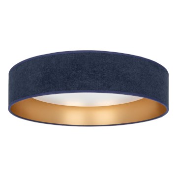 Brilagi - LED Stropní svítidlo VELVET SIMPLE LED/24W/230V 3000K pr. 45 cm modrá/zlatá