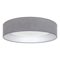 Brilagi - LED Stropní svítidlo VELVET SIMPLE LED/24W/230V 3000K pr. 45 cm šedá
