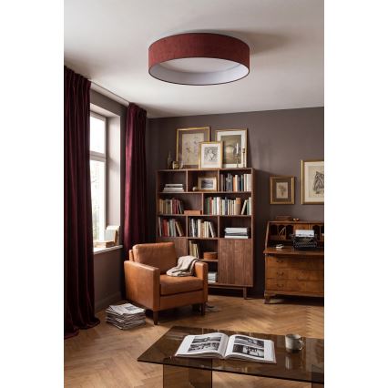 Brilagi - LED Stropní svítidlo VELVET SIMPLE LED/24W/230V 3000K pr. 45 cm vínová