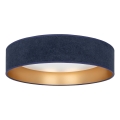 Brilagi - LED Stropní svítidlo VELVET SIMPLE LED/24W/230V 4000K pr. 45 cm modrá/zlatá