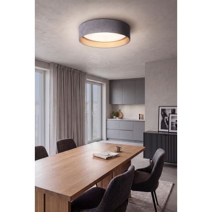 Brilagi - LED Stropní svítidlo VELVET SIMPLE LED/24W/230V 4000K pr. 45 cm šedá/zlatá