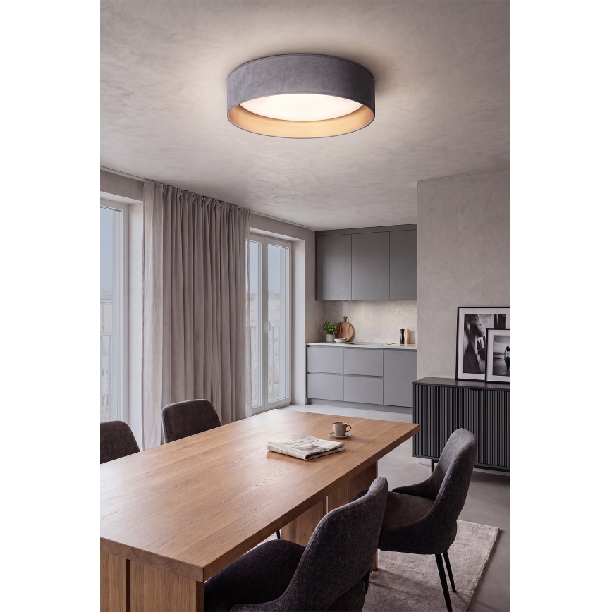 Brilagi - LED Stropní svítidlo VELVET SIMPLE LED/24W/230V 4000K pr. 45 cm šedá/zlatá