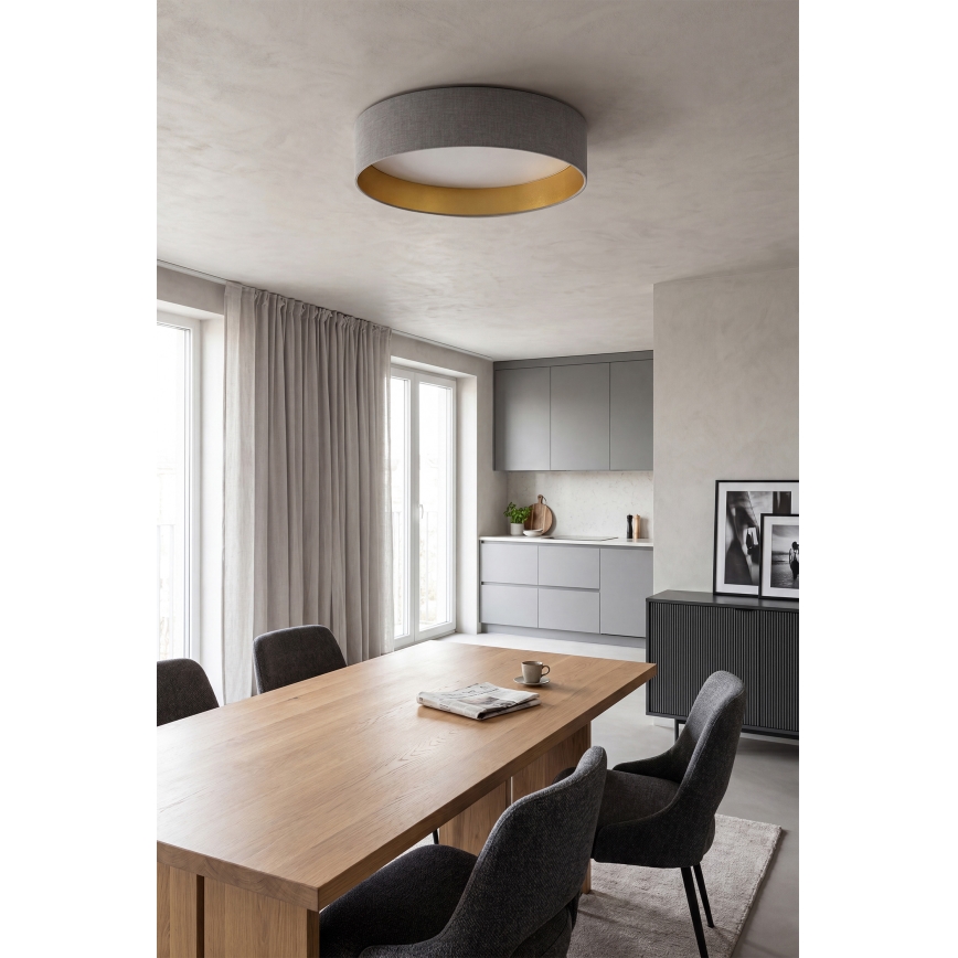 Brilagi - LED Stropní svítidlo VELVET SIMPLE LED/24W/230V 4000K pr. 45 cm šedá/zlatá