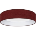 Brilagi - LED Stropní svítidlo VELVET SIMPLE LED/24W/230V 4000K pr. 45 cm vínová