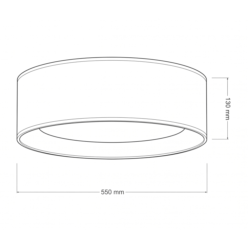 Brilagi - LED Stropní svítidlo VELVET SIMPLE LED/36W/230V 3000K pr. 55 cm bílá